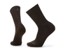 Solid Rib Crew Socks - Chestnut