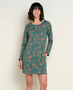 Windmere II Longsleeve Dress - Jasper Seedpod Print