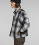 Valley Twill Utility Shacket - Black Large Halfdome Shadow Plaid