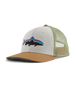Fitz Roy Trout Trucker Hat - White with Classic Tan