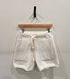 Solid Drawstring Shorts - Ivory