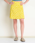 Chaka Skirt - Sulphur Half Daisy Print