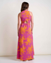 Sunkissed Maxi Dress - Flame Leaf Texture Print