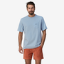 Men's Line Logo Ridge Pocket Responsibili-Tee- Chilled Blue