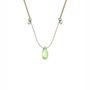 Hyevibe Silver Crystal Slider - Green Opal