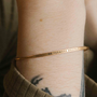 Posy Gold Wire Bracelet - Go Forward Bravely