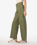 Wide Leg Cargo Pants - Olive