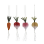 Bottle Brush Veggie Ornament - Multi
