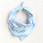 Light Blue Floral Bandana - Light Blue