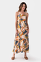 Keep In Touch Strapless Tie Back - Persimmon