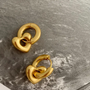 Dabria Heart Hoop Earrings - Gold Dabria Heart Hoop Earrings - Gold