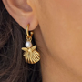 Marlene Sea Shell & Star Earrings - Gold Marlene Sea Shell & Star Earrings - Gold