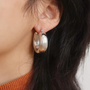 Hunter U Hoop Earrings - Silver