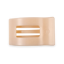 Medium Flat Rectangle Clip - Almond Beige