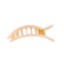 Medium Flat Rectangle Clip - Almond Beige