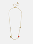 University Of Nebraska Charm Necklace - Gold