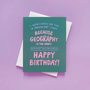 Geography Birthday Card