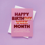 Birth Month Card