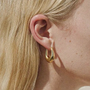 Quinn Droplet Hoop Earring - Gold