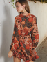Poison Flared Mini Dress - Autumn Glaze