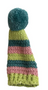 Knit Hat Bottle Topper - Teal Lime