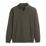 Wool 1/4 Zip Sweater - Camo Heather