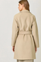Lapel Collar Robe Coat - Oatmeal