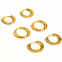 Claude Set Of 3 Hoops - Gold Claude Set Of 3 Hoops - Gold