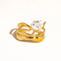 Gloire Abstract Ring - Gold Gloire Abstract Ring - Gold