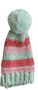 Knit Hat Bottle Topper - Pink Turqoise