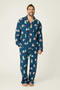 Bearly Awake Men's Flannel PJ - Navy