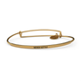 Posy Wire Bracelet - Never Settle - Gold
