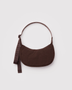 Small Nylon Crescent Bag - Coffee