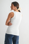 Essential Micro Ribbed Tank - White