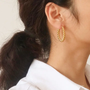 Brook Braided Hoops - Gold
