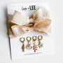 Sand Shell Lace/Charm Set - Gold