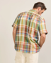 Aloha Linen Camp Shirt - Green Plaid