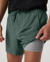 Kore Short Lined 5" - Agate Green Tonal
