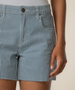 Jane High Rise Long Short - Navy Ivory