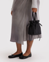Nylon Drawstring Bag - Black