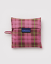 Standard Baggu - Azalea Pink Tartan