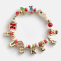 University Of NE Beaded Charm Bracelet - Multi
