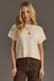 Short Sleeve Sweater - Ivory
