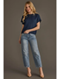 Short Sleeve Sweater - Navy