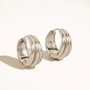 Gevrey Hoop Earrings - Silver