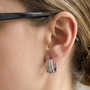 Gevrey Hoop Earrings - Silver