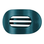 Medium Flat Round Clip - Teal with It