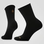 Women's Roll Top Crew Socks - Black