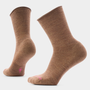 Women's Roll Top Crew Socks - Mocha
