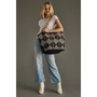 Diamond Pattern Tote - Black